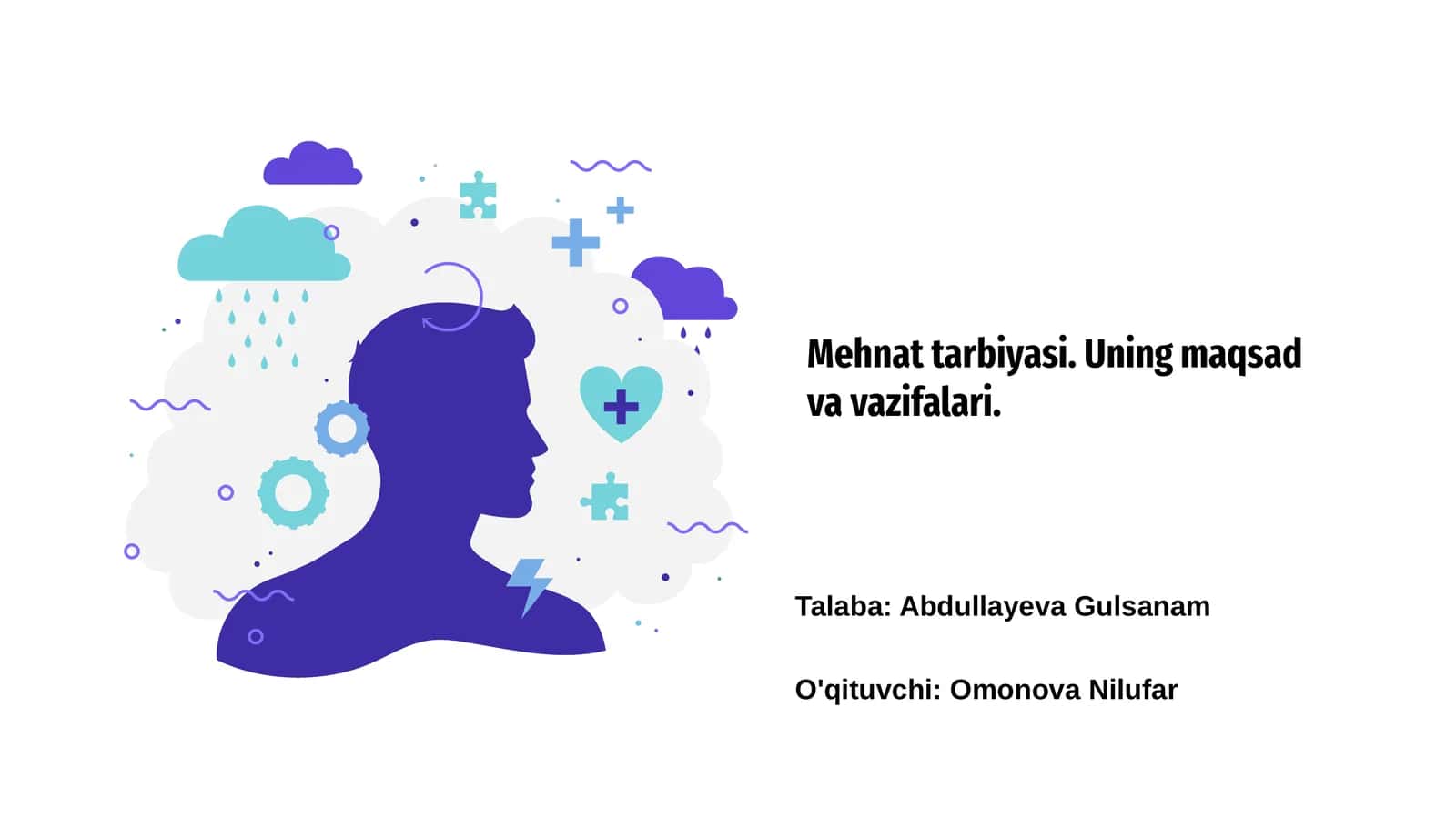 Mehnat tarbiyasi. Uning maqsad va vazifalari