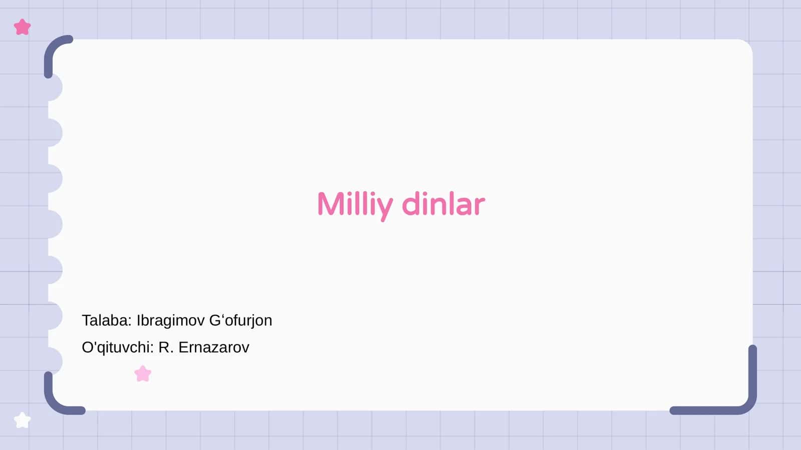 Milliy dinlar
