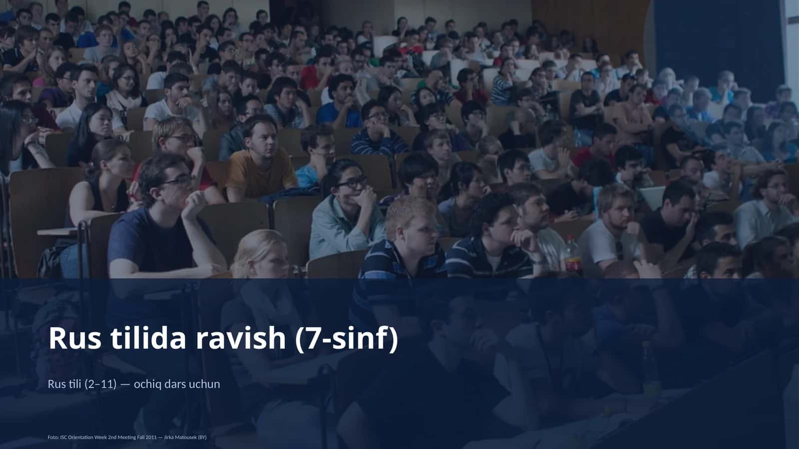 Rus tilida ravish (7-sinf)
