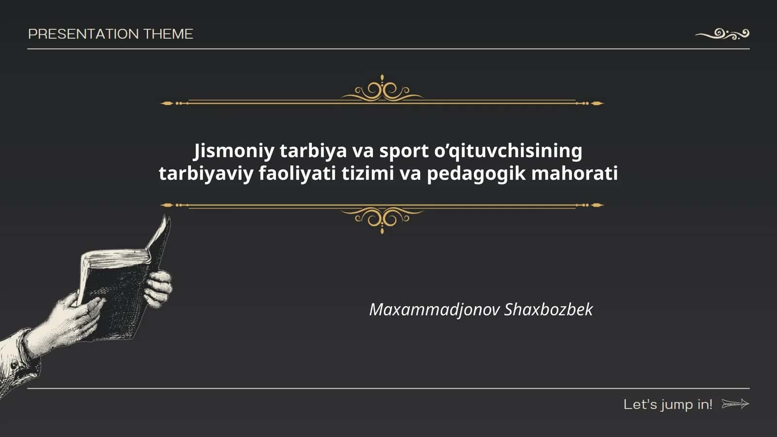 Jismoniy tarbiya va sport o’qituvchisining tarbiyaviy faoliyati tizimi va pedagogik mahorati
