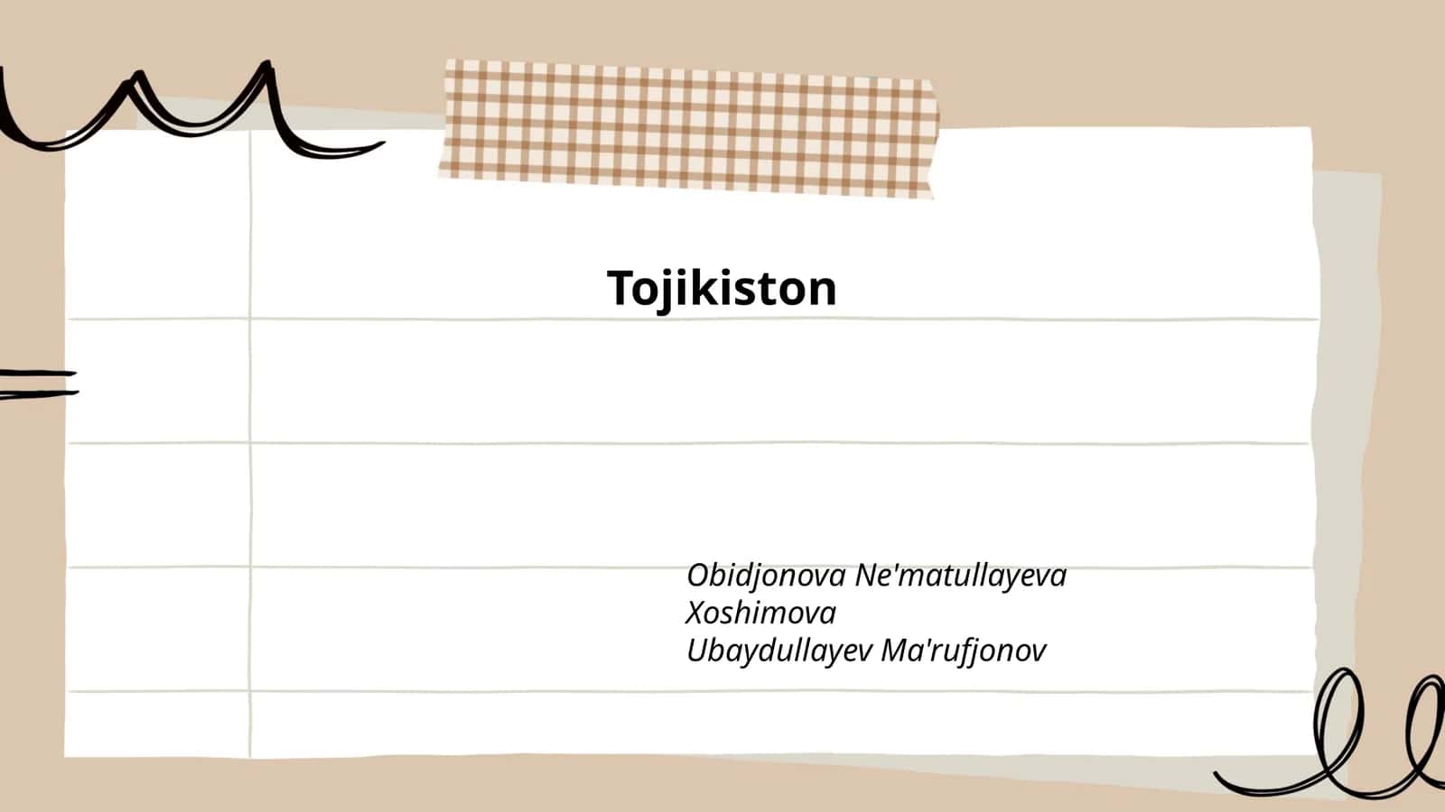 Tojikiston Geografik Joylashuvi va Hududi
