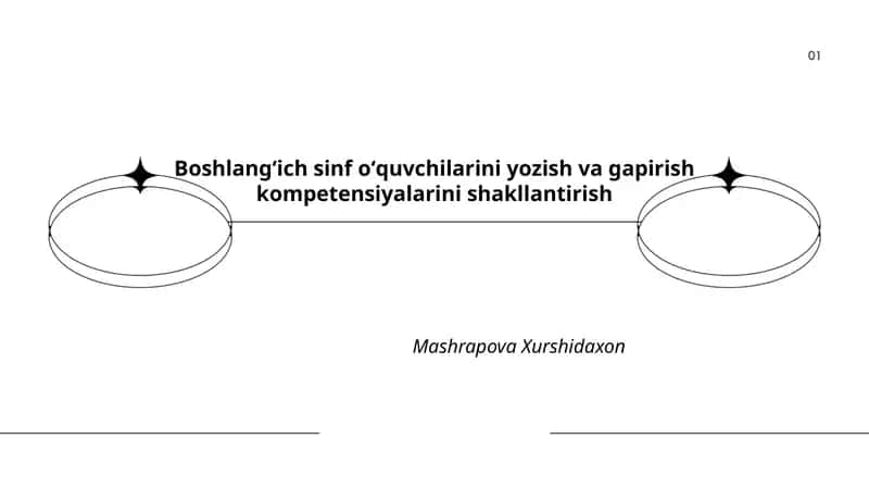 Boshlangʻich sinf oʻquvchilarini yozish va gapirish kompetensiyalarini shakllantirish