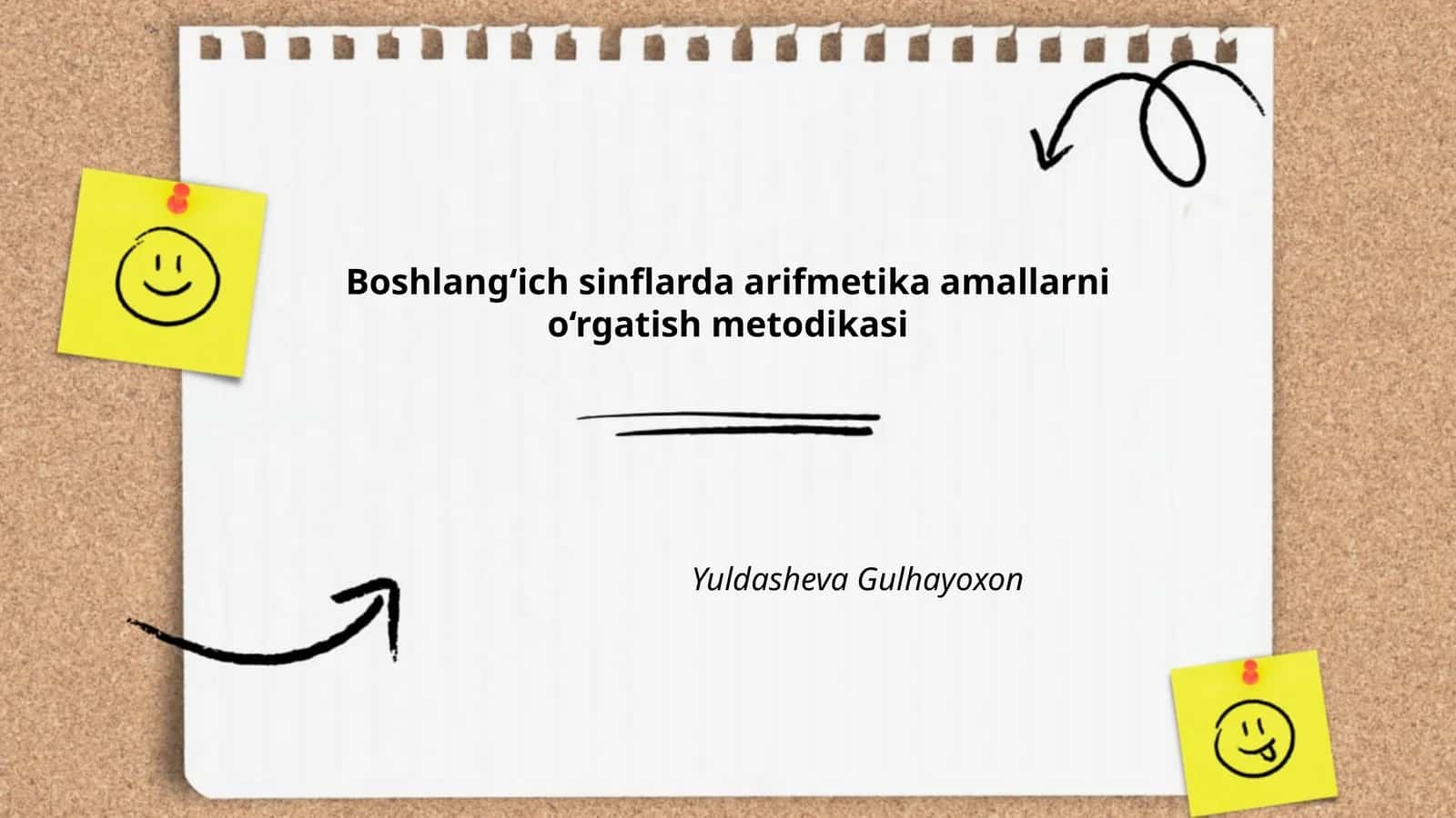Boshlang‘ich sinflarda arifmetika amallarni o‘rgatish metodikasi