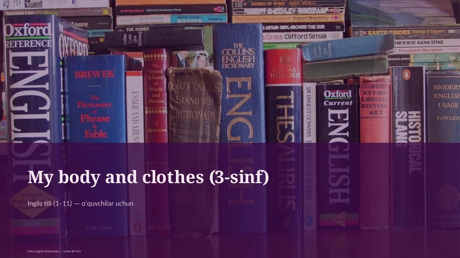 My body and clothes (3-sinf)