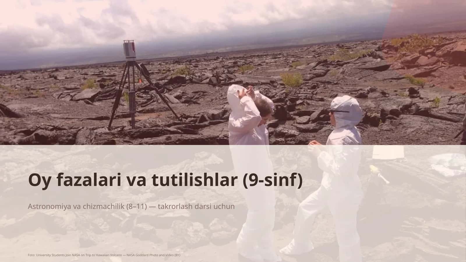 Oy fazalari va tutilishlar (9-sinf)