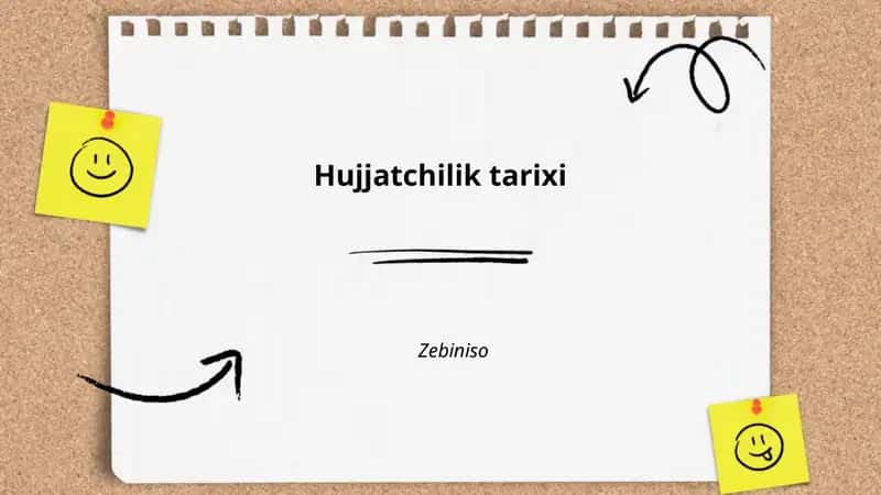 Hujjatchilik tarixi