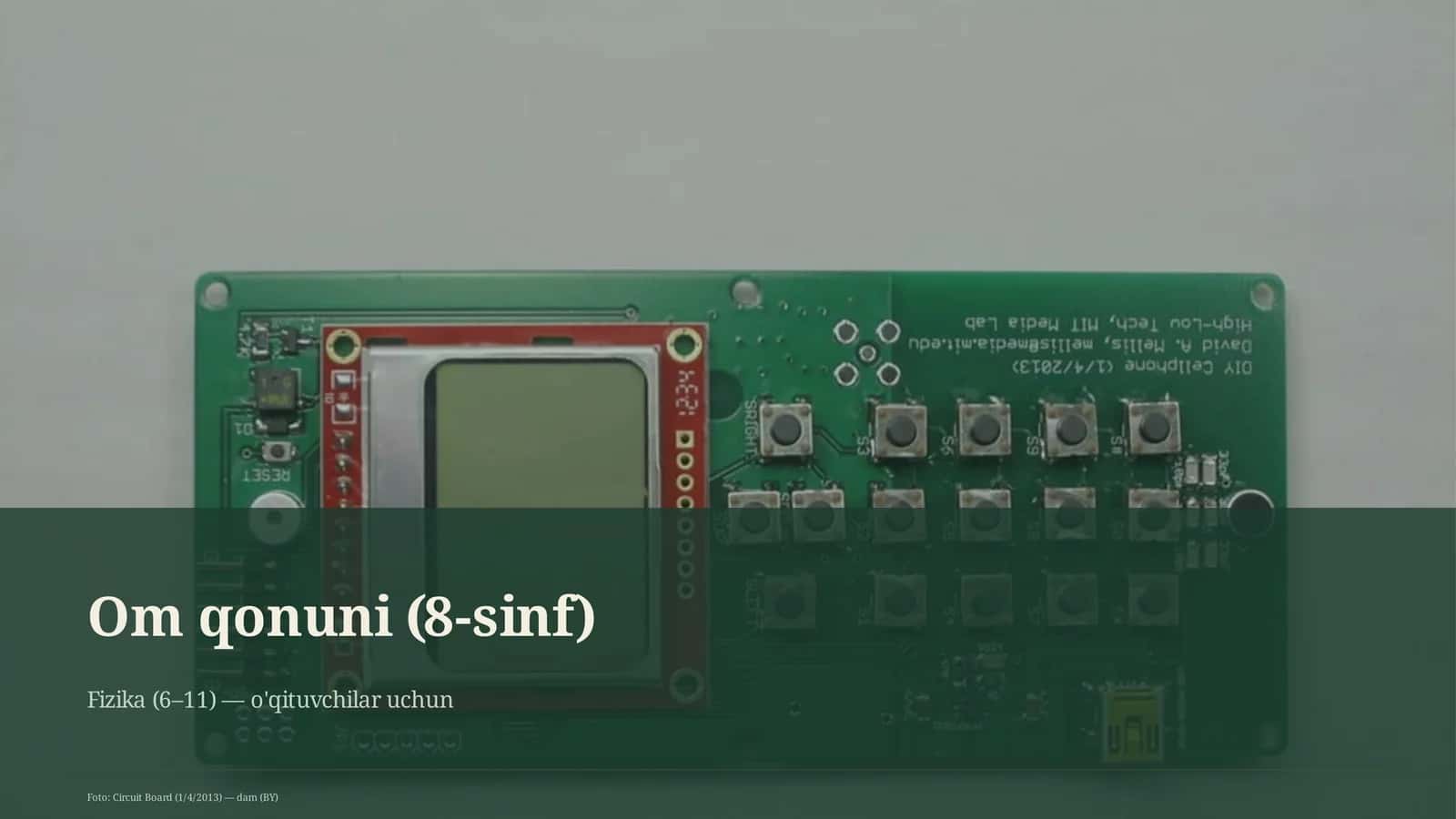 Om qonuni (8-sinf)