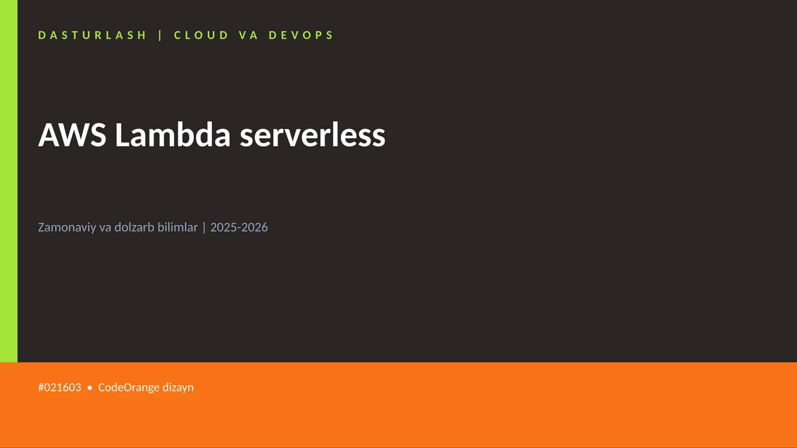 AWS Lambda serverless
