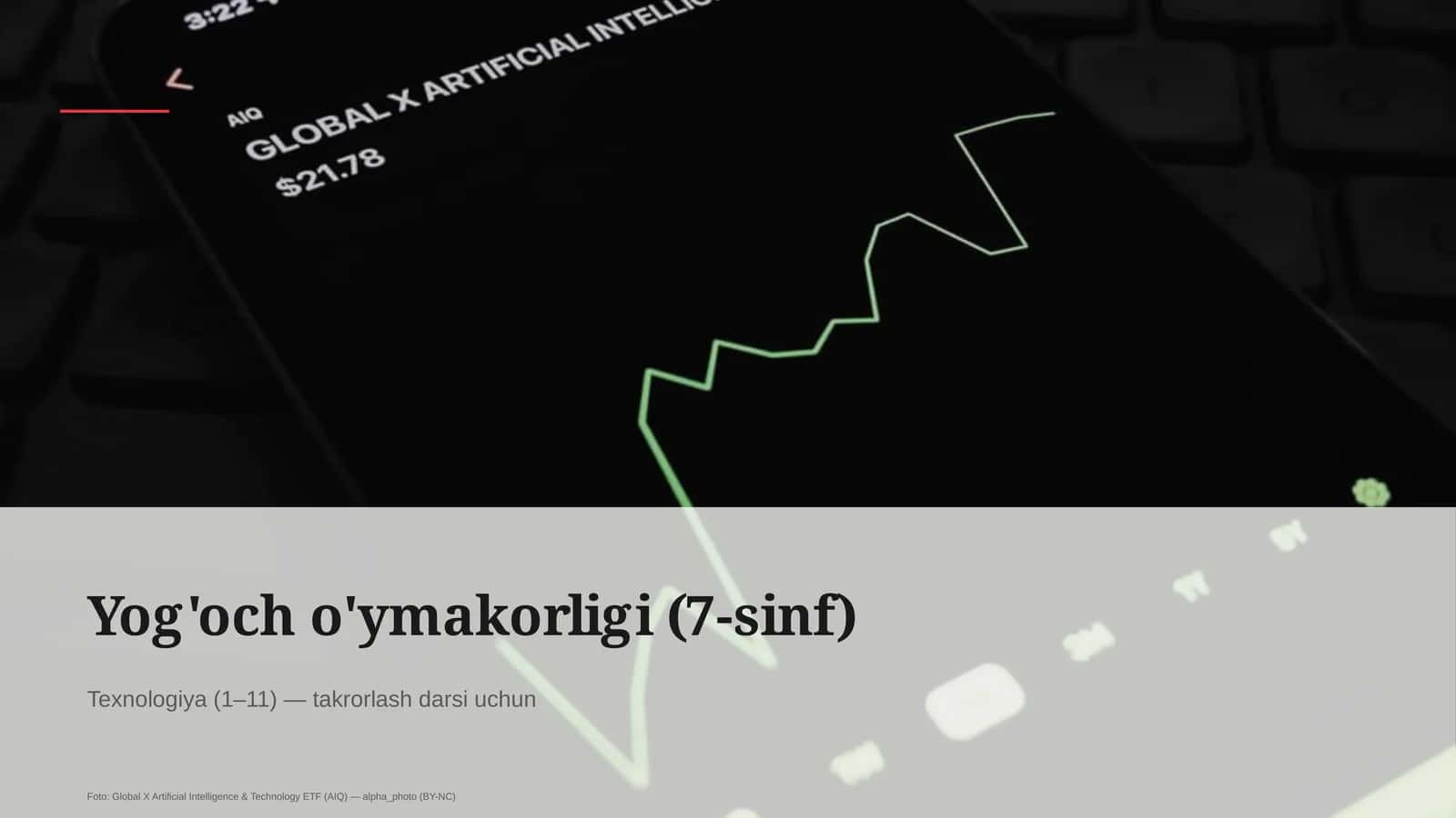 Yog'och o'ymakorligi (7-sinf)