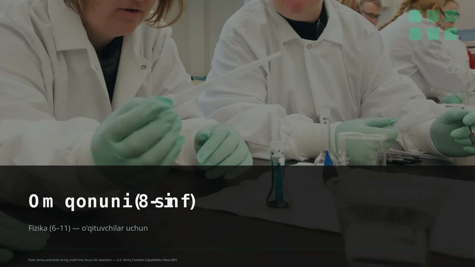 Om qonuni (8-sinf)