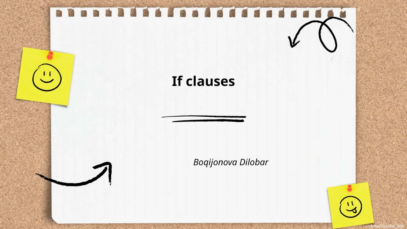 If clauses qoidalari