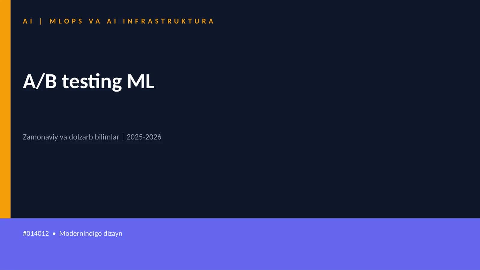 A/B testing ML