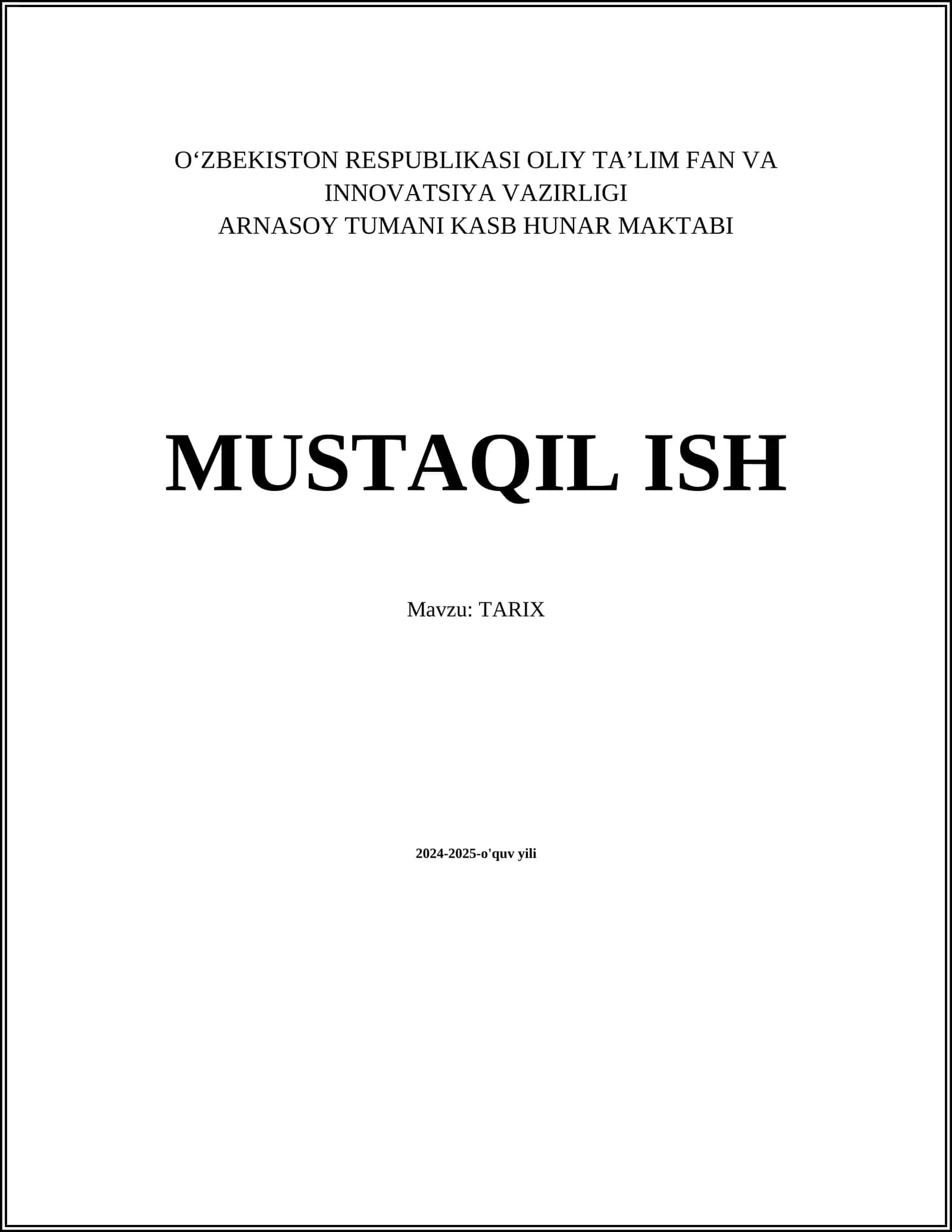 O'rta asrlar tarixi