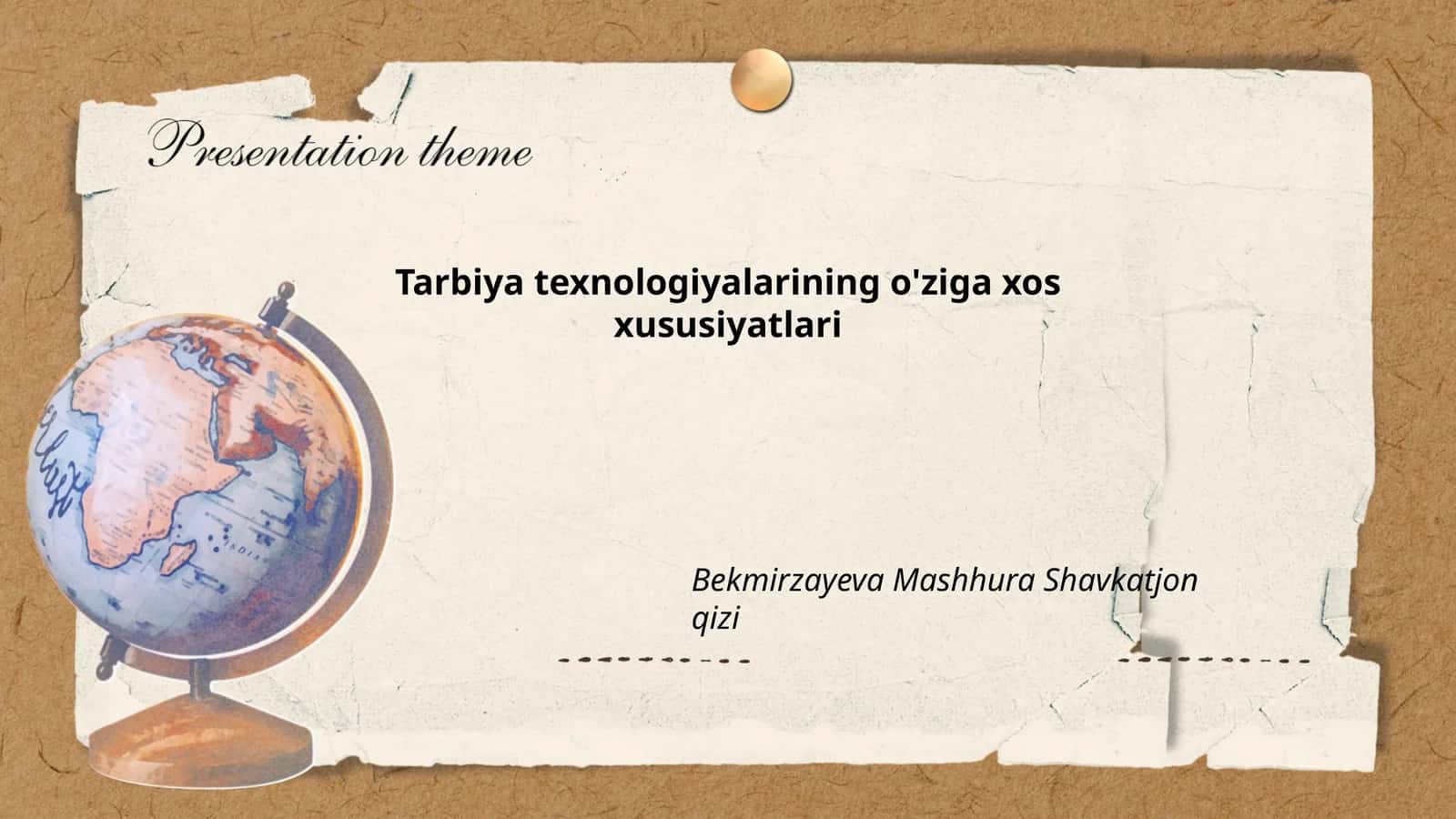 Tarbiya texnologiyalarining o'ziga xos xususiyatlari