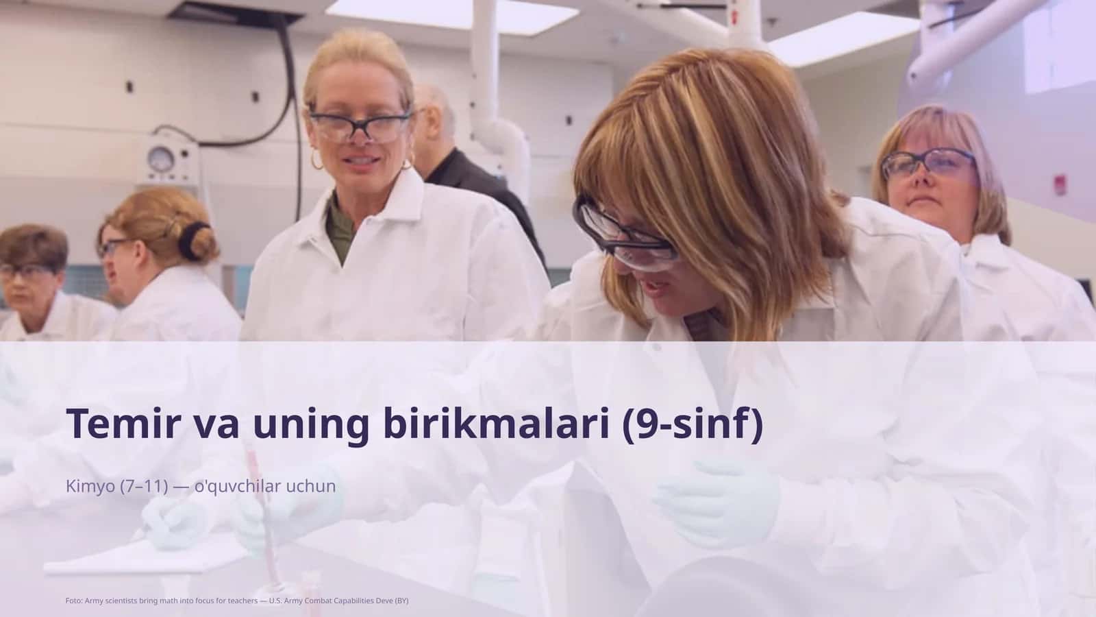 Temir va uning birikmalari (9-sinf)