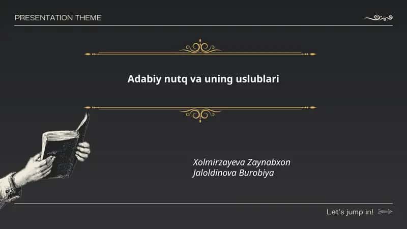 Adabiy nutq va uning uslublari