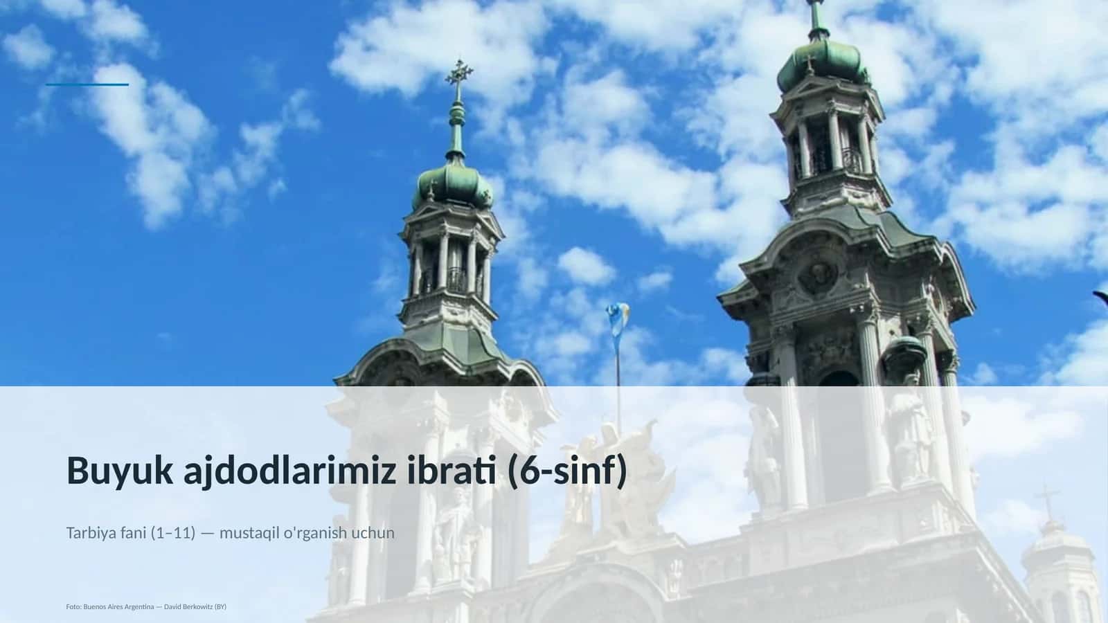 Buyuk ajdodlarimiz ibrati (6-sinf)