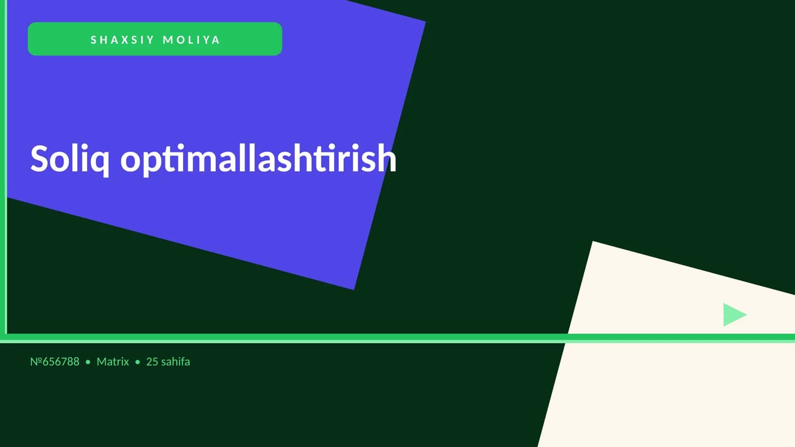 Soliq optimallashtirish