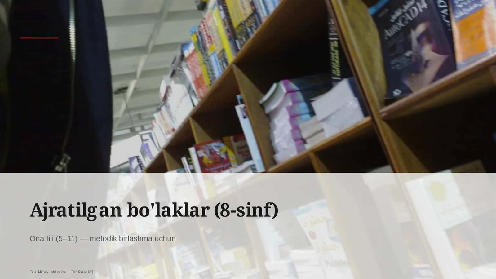 Ajratilgan bo'laklar (8-sinf)