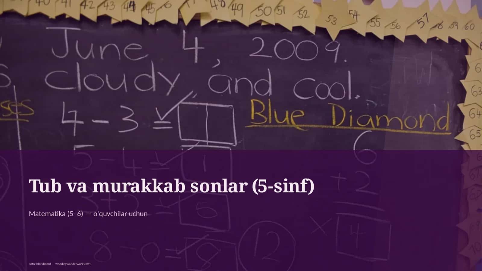 Tub va murakkab sonlar (5-sinf)