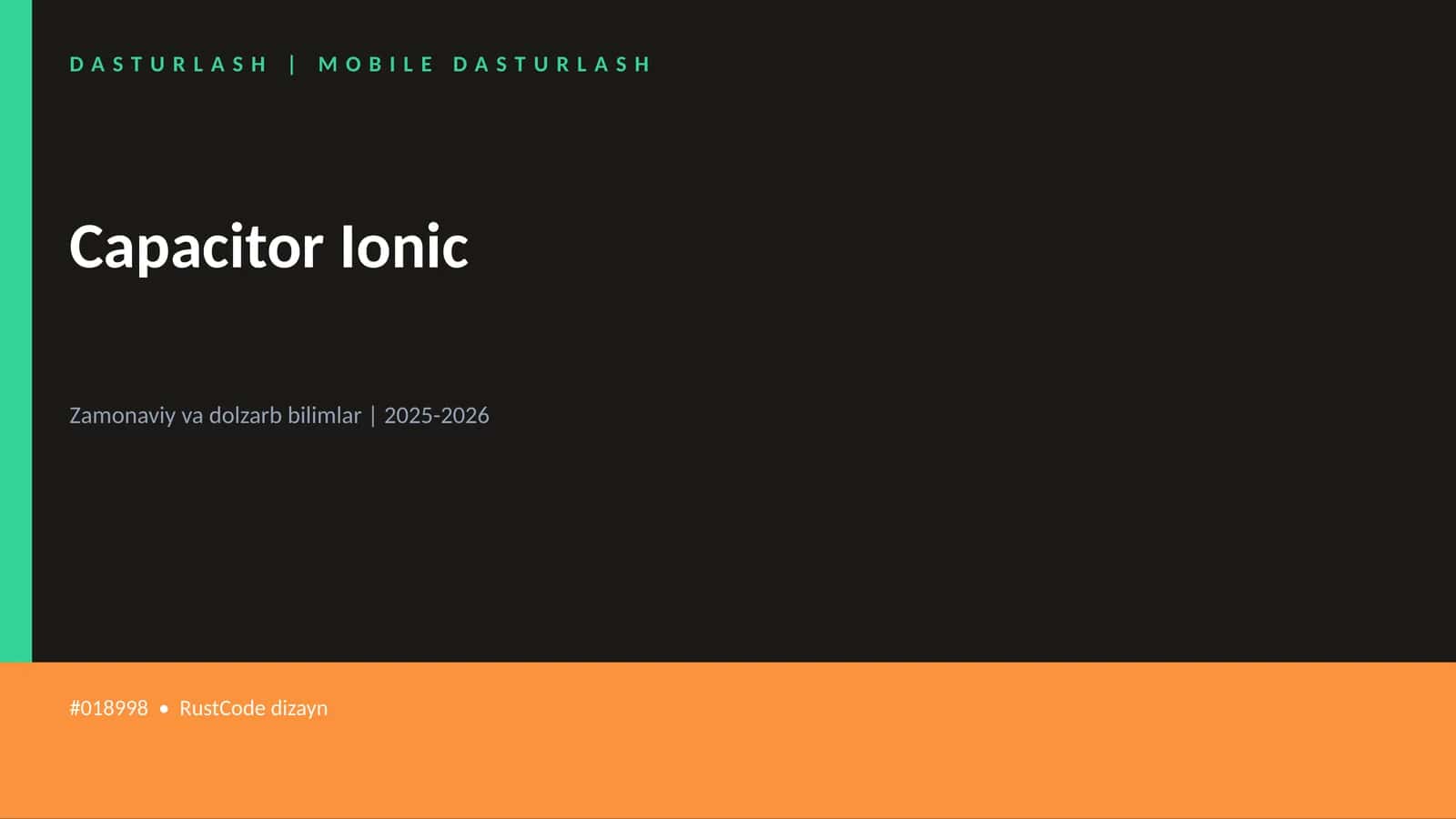 Capacitor Ionic