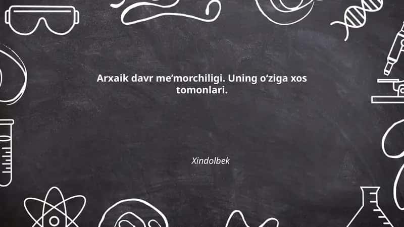 Arxaik davr me’morchiligi