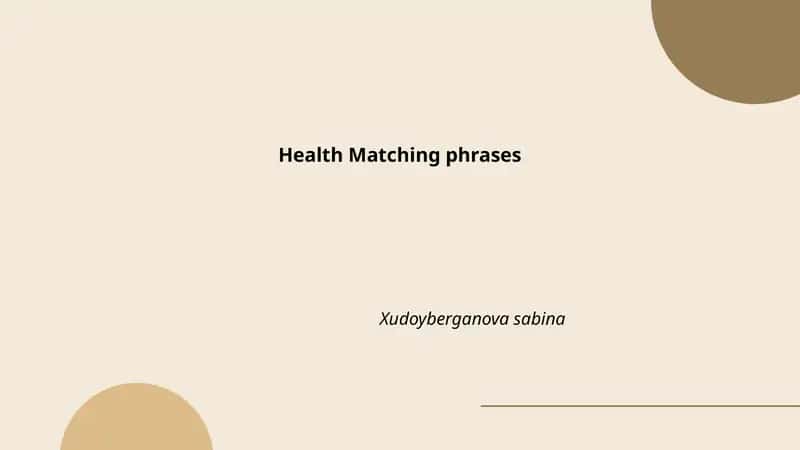 Nutrition and Diet