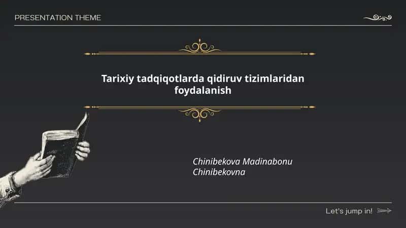 Tarixiy tadqiqotlarda qidiruv tizimlaridan foydalanish