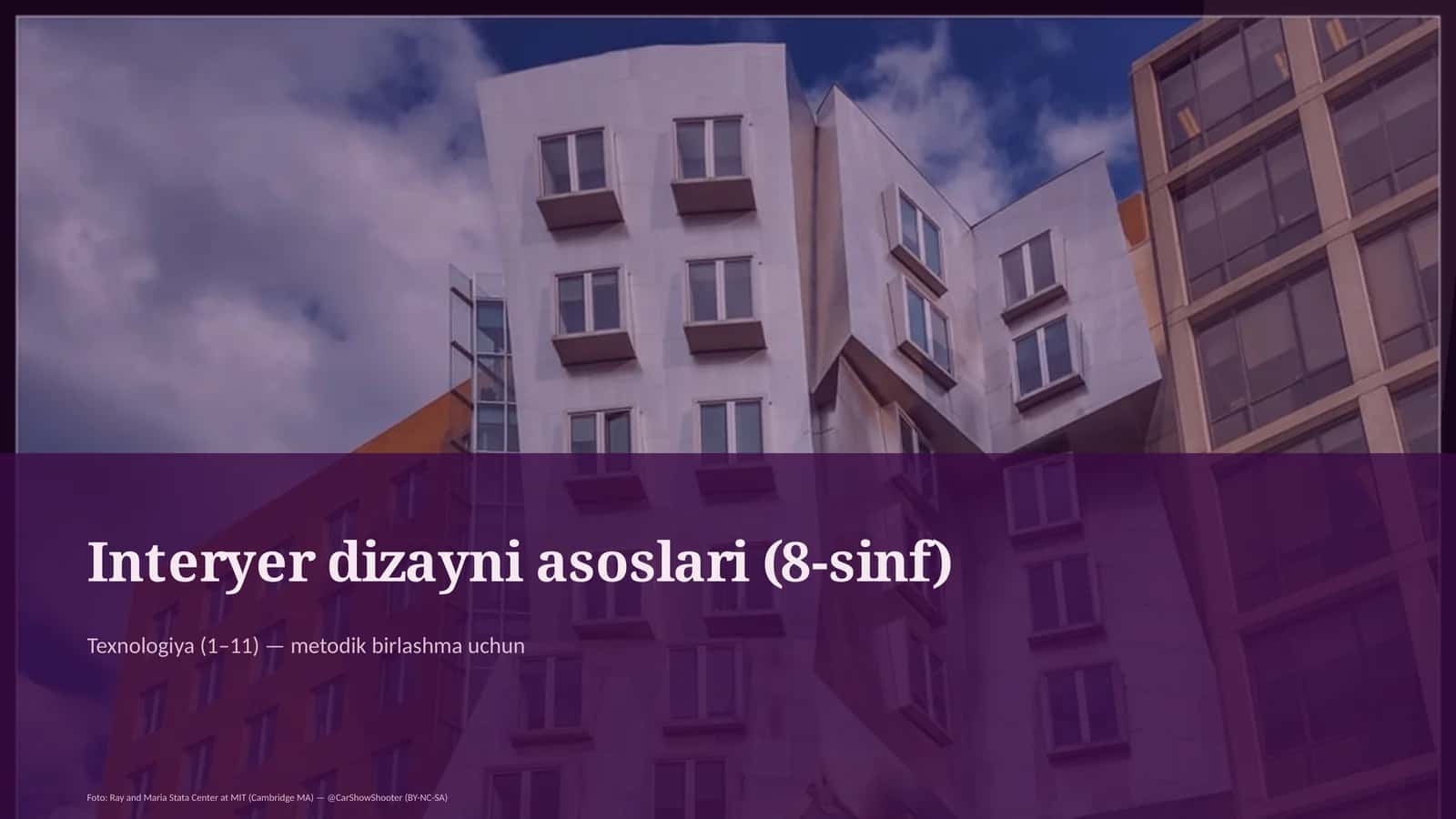 Interyer dizayni asoslari (8-sinf)