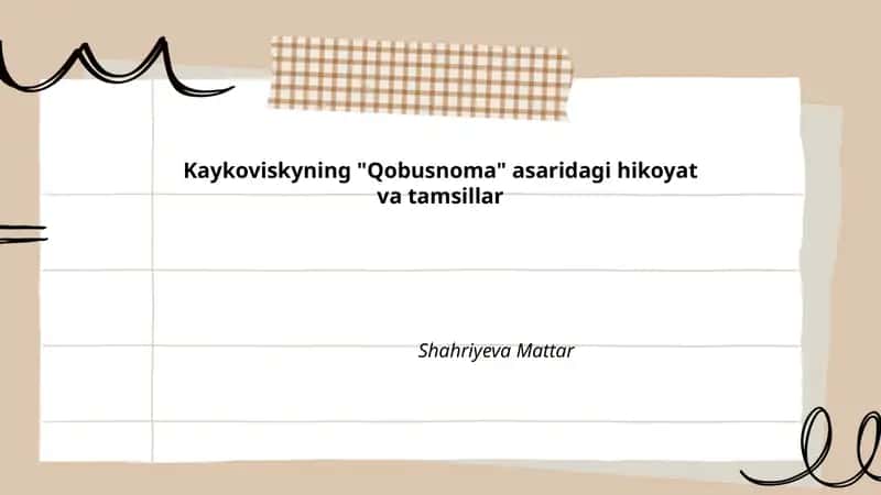 Qobusnoma