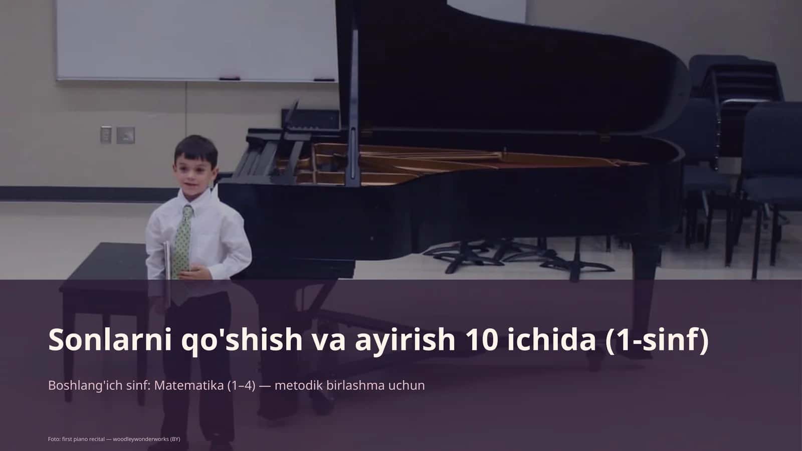 Sonlarni qo'shish va ayirish 10 ichida (1-sinf)
