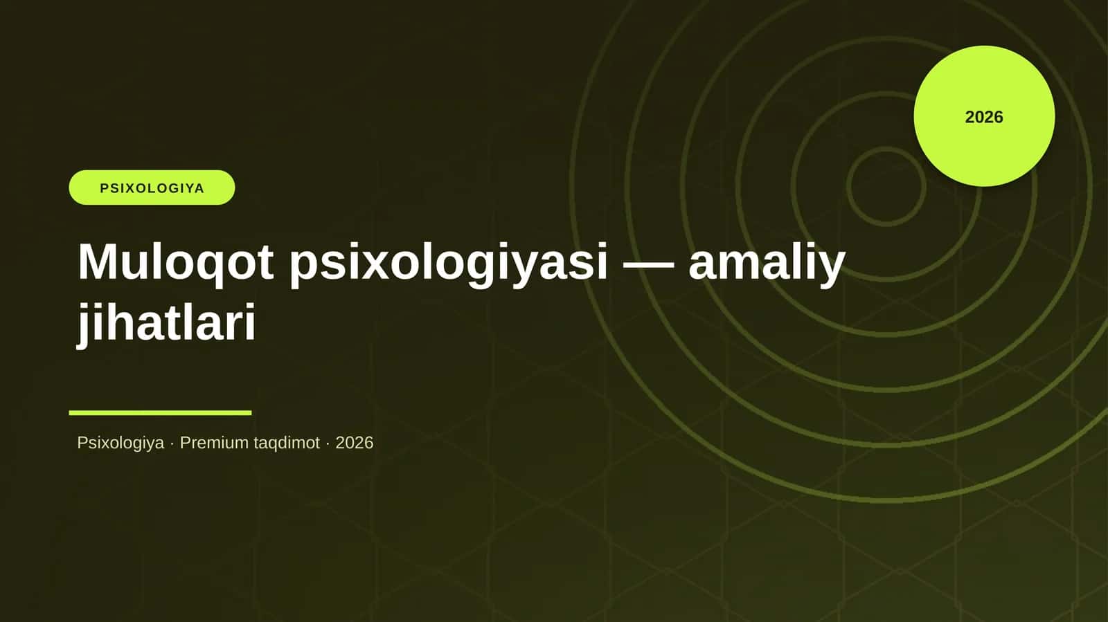 Muloqot psixologiyasi — amaliy jihatlari