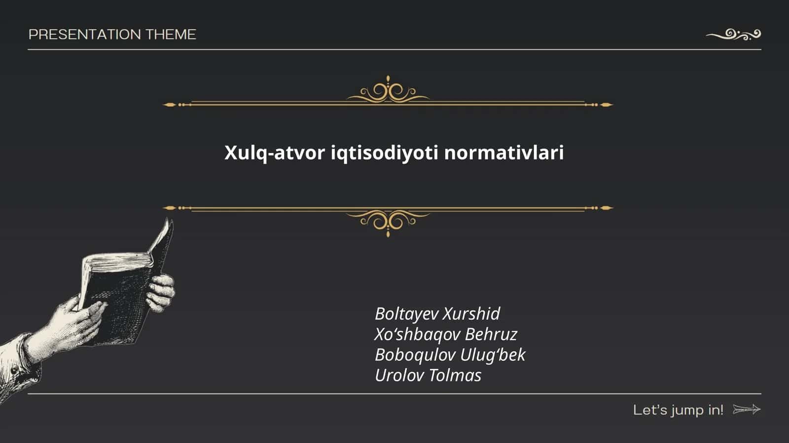 Xulq-atvor iqtisodiyoti normativlari