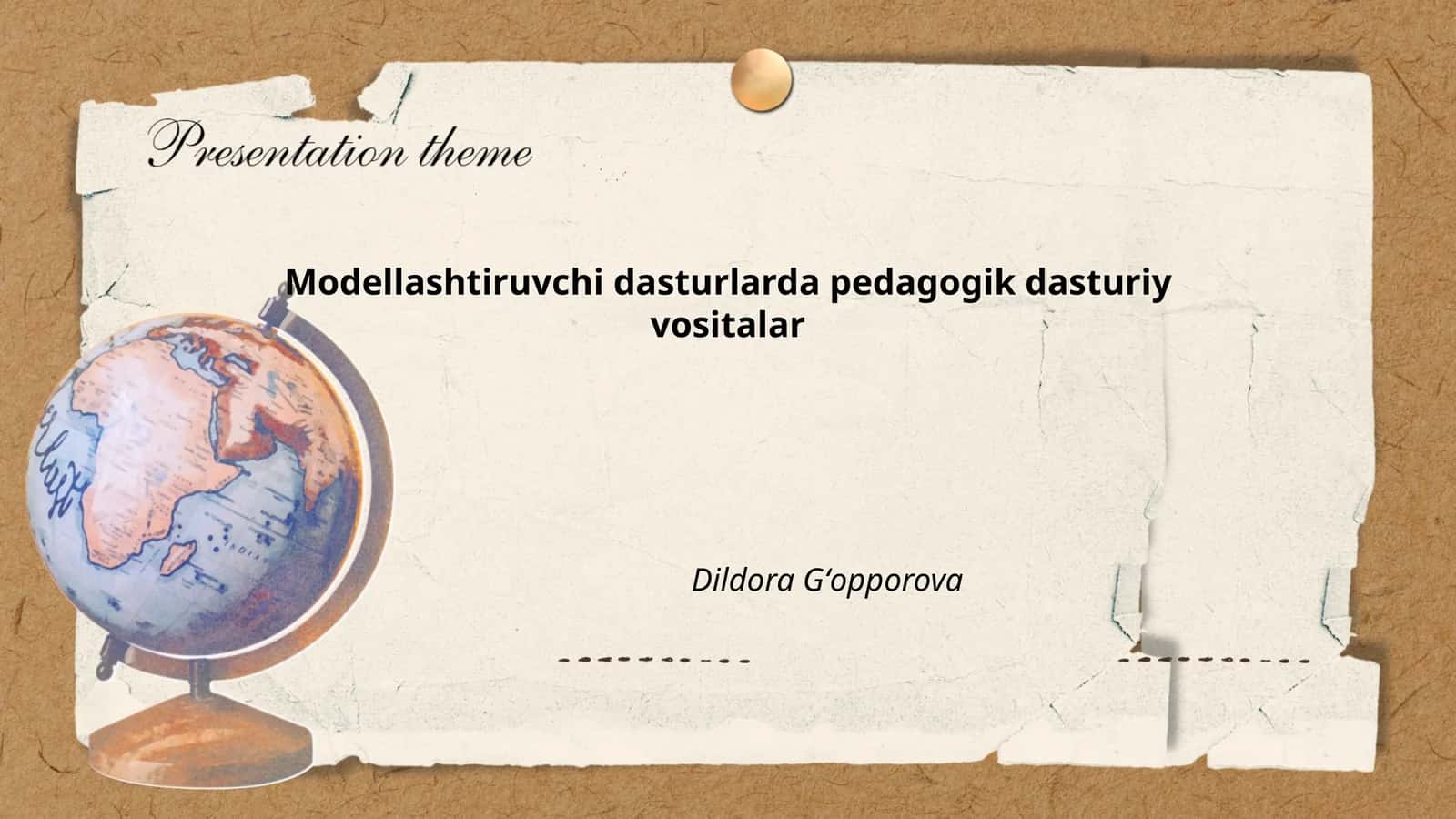 Modellashtiruvchi dasturlarda pedagogik dasturiy vositalar