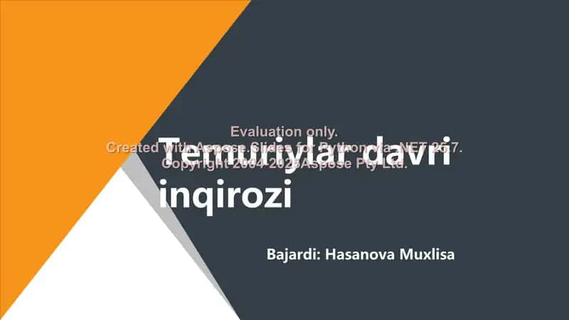 Temuriylar davri inqirozi
