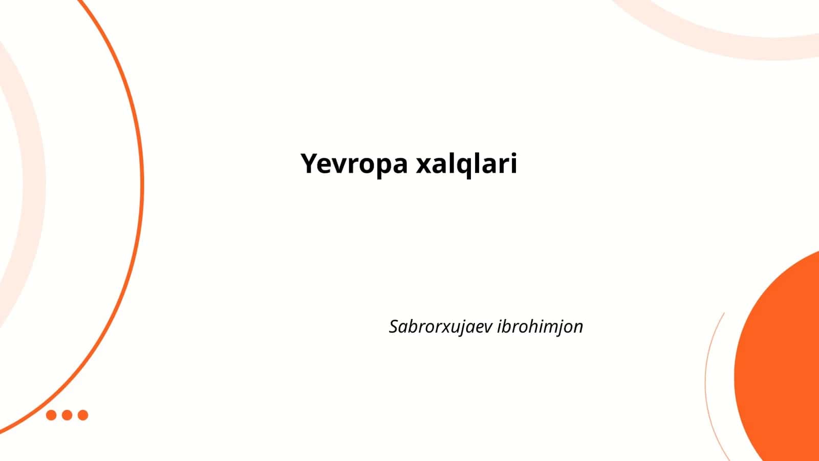 Yevropa xalqlari