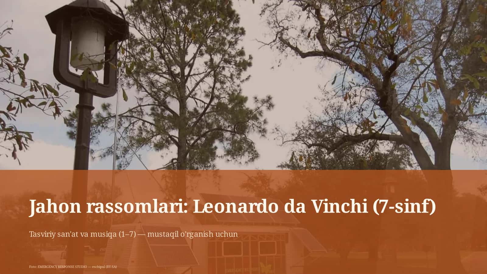 Jahon rassomlari: Leonardo da Vinchi (7-sinf)