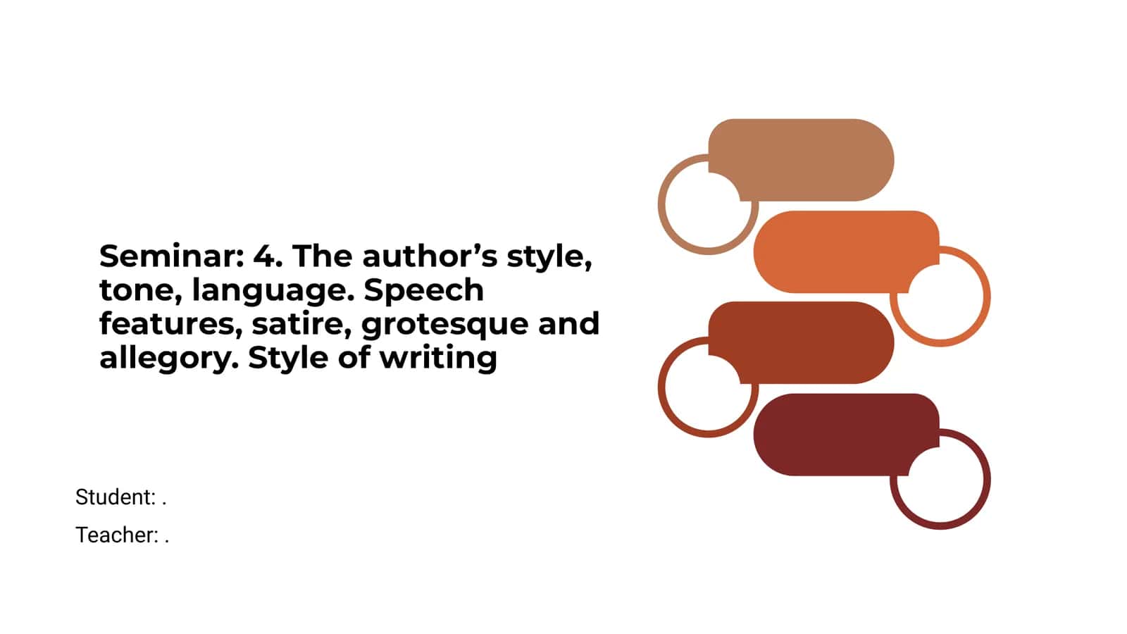 The author’s style, tone, language. Speech features, satire, grotesque and allegory. Style of writing
