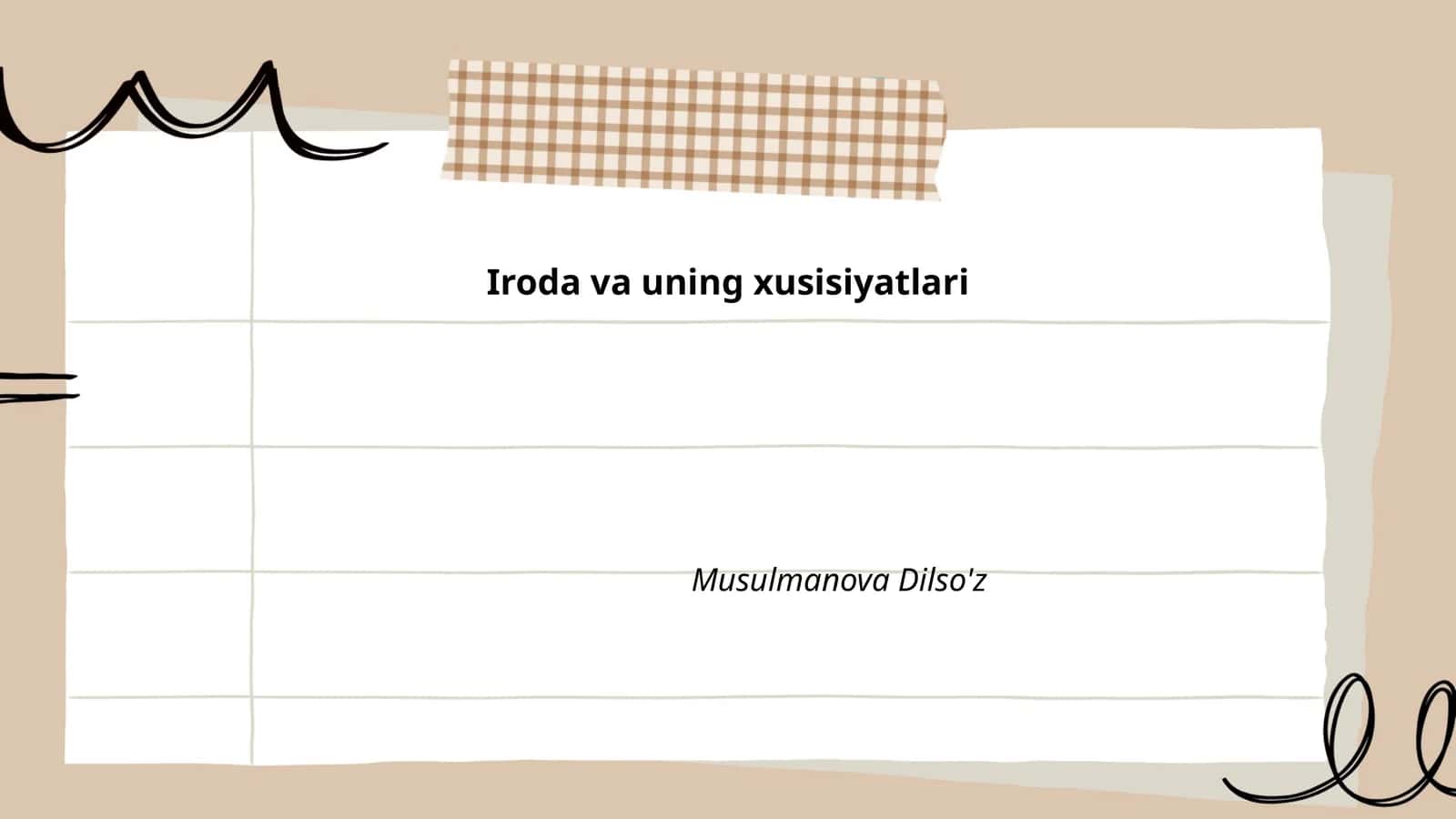 Iroda va uning xusisiyatlari