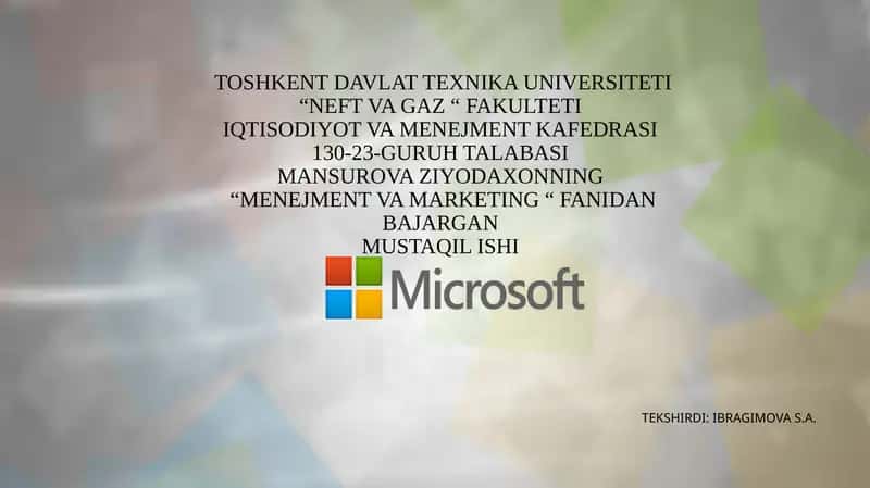 Microsoft company