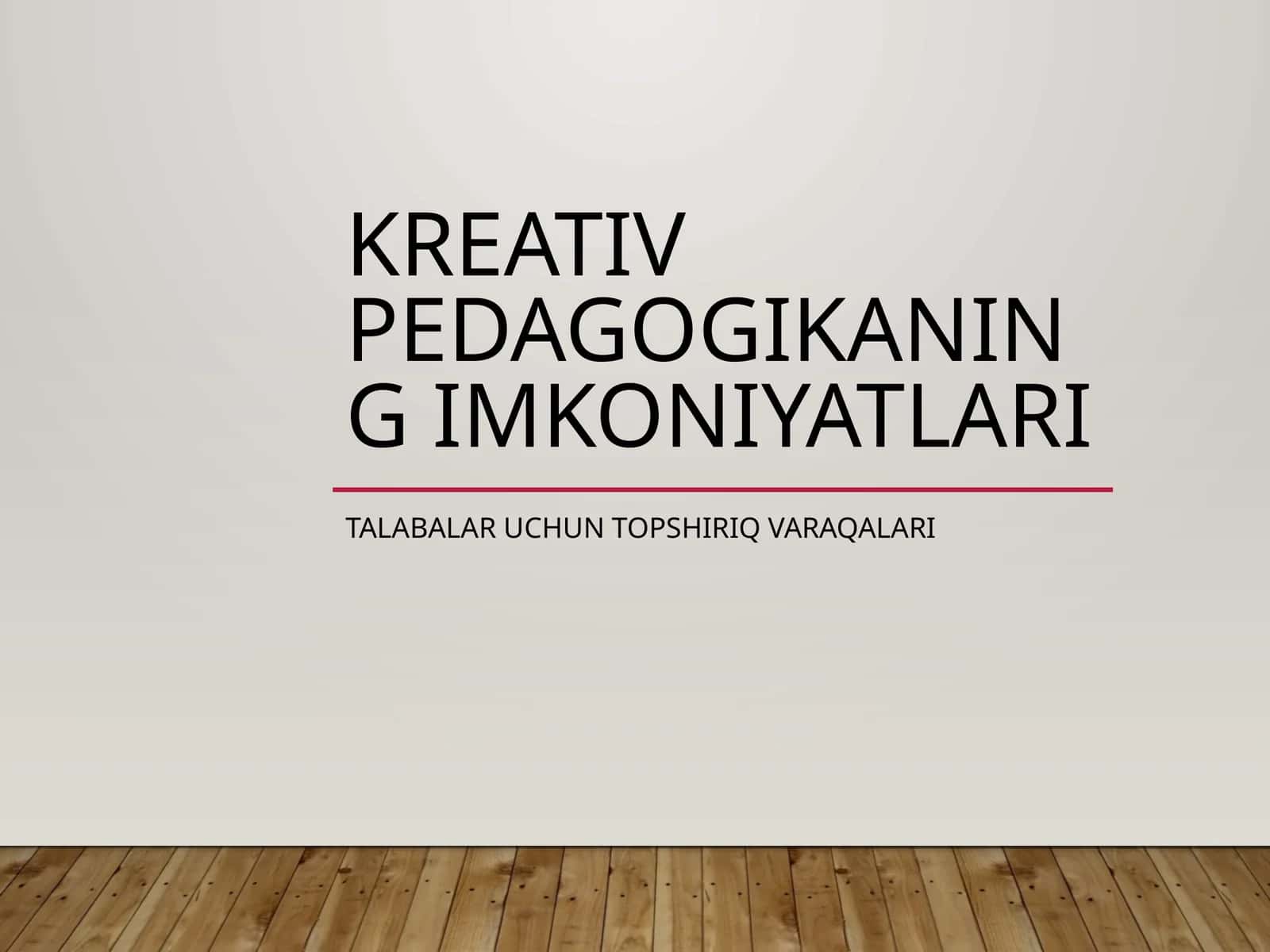 Kreativ Pedagogikaning Imkoniyatlari