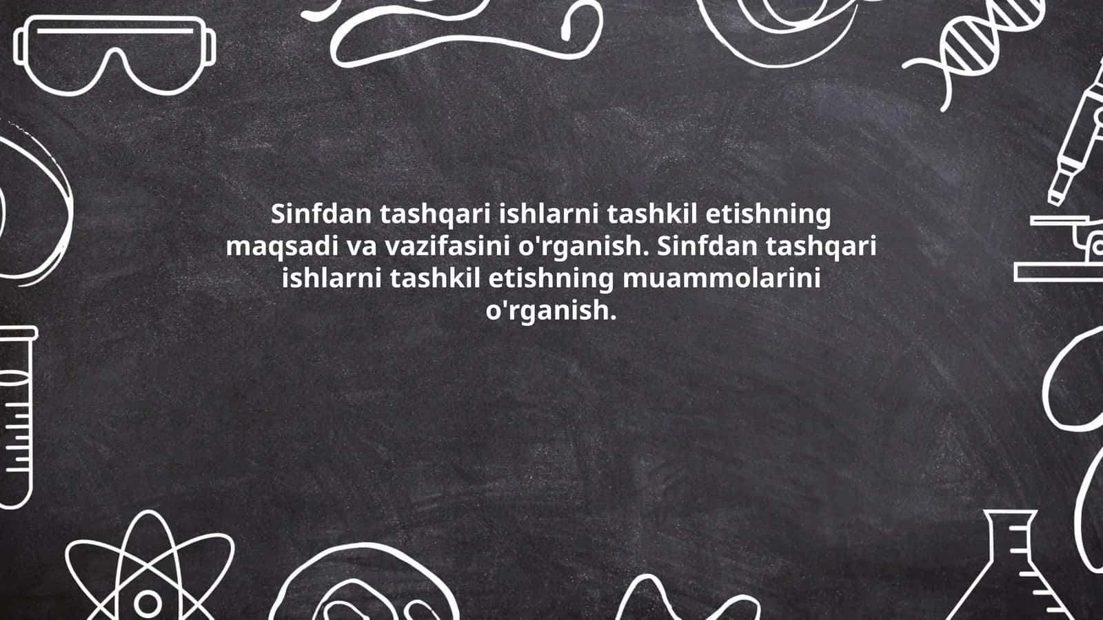 Sinfdan tashqari ishlarning tarixi