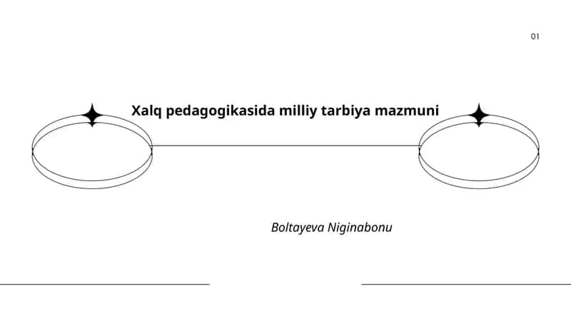 Xalq pedagogikasida milliy tarbiya mazmuni
