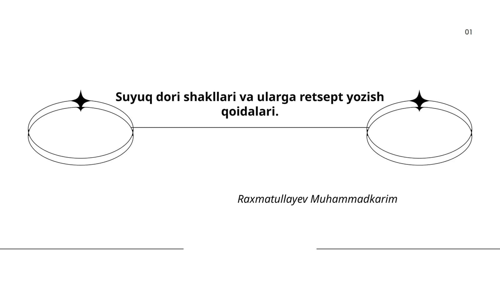 Suyuq dori shakllari va ularga retsept yozish qoidalari