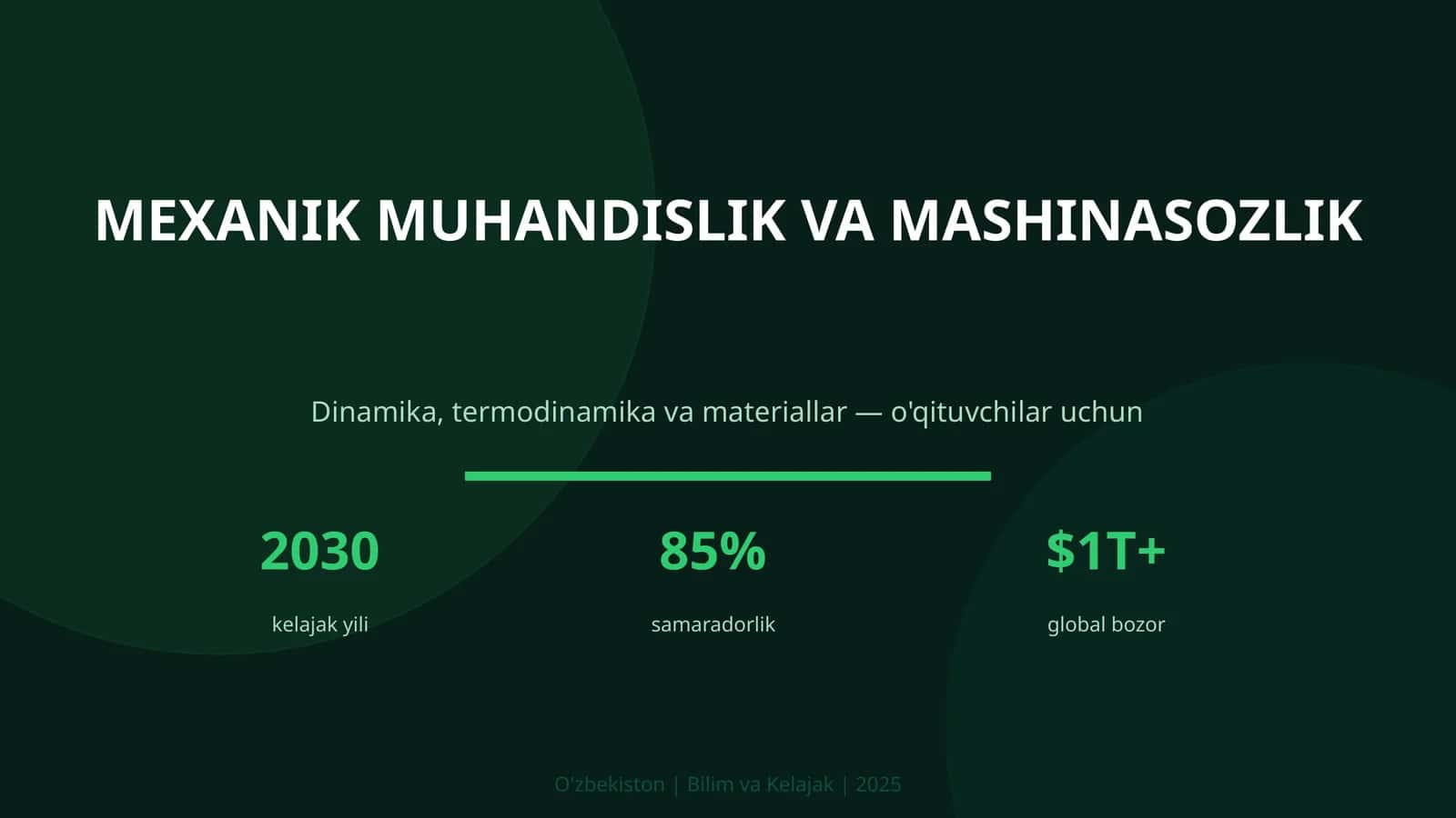 Mexanik muhandislik va mashinasozlik