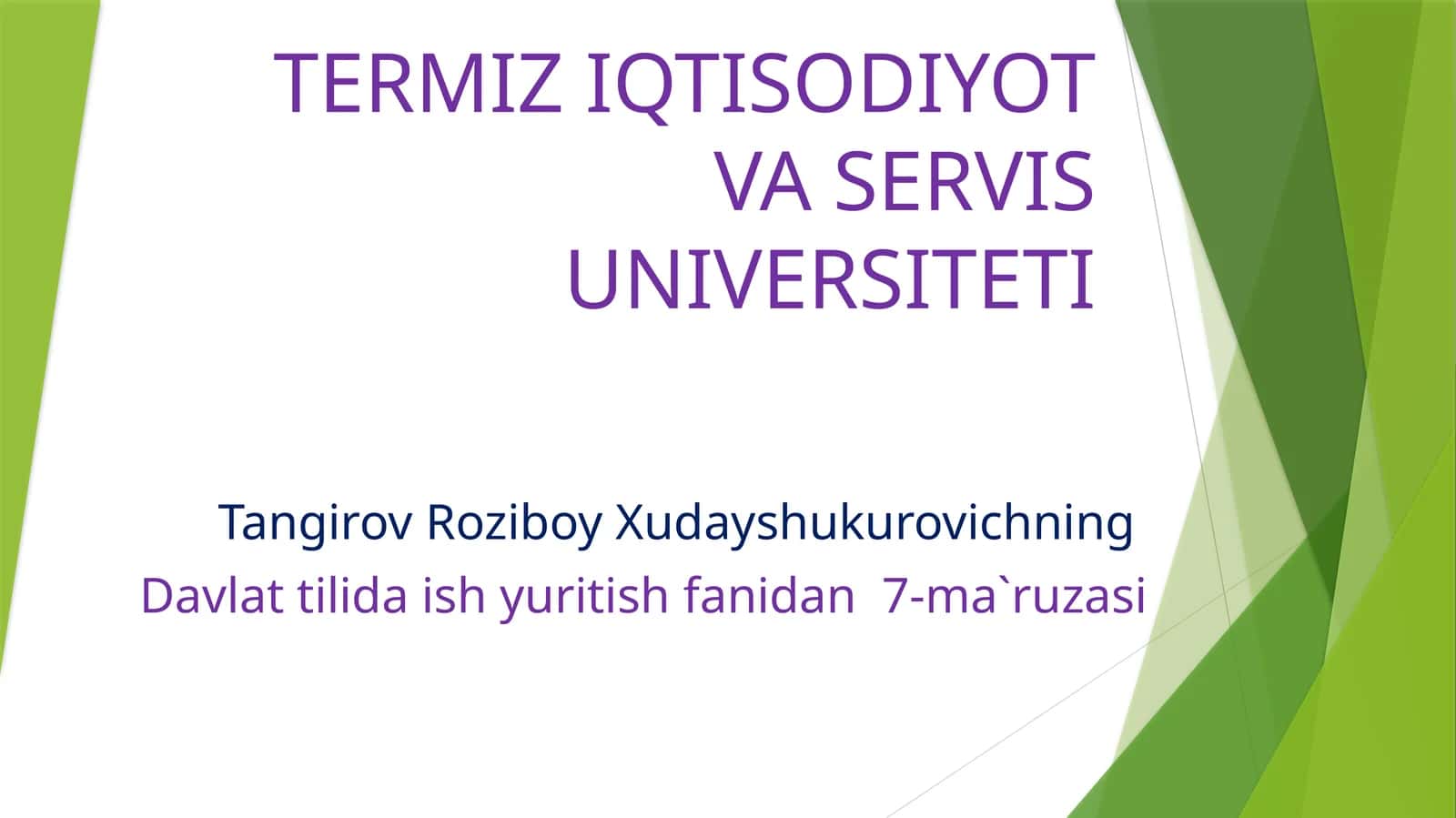 Tashkiliy hujjatlarning turlari, xususiyati. Kasbiy faoliyatga oid yo‘riqnoma, nizom, shartnoma namunalarini yozish