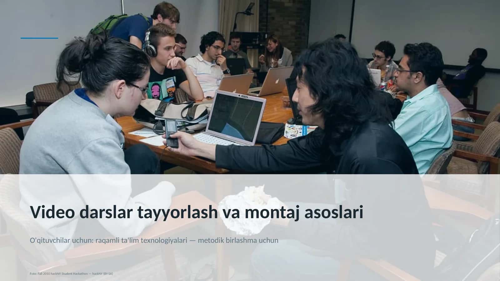 Video darslar tayyorlash va montaj asoslari