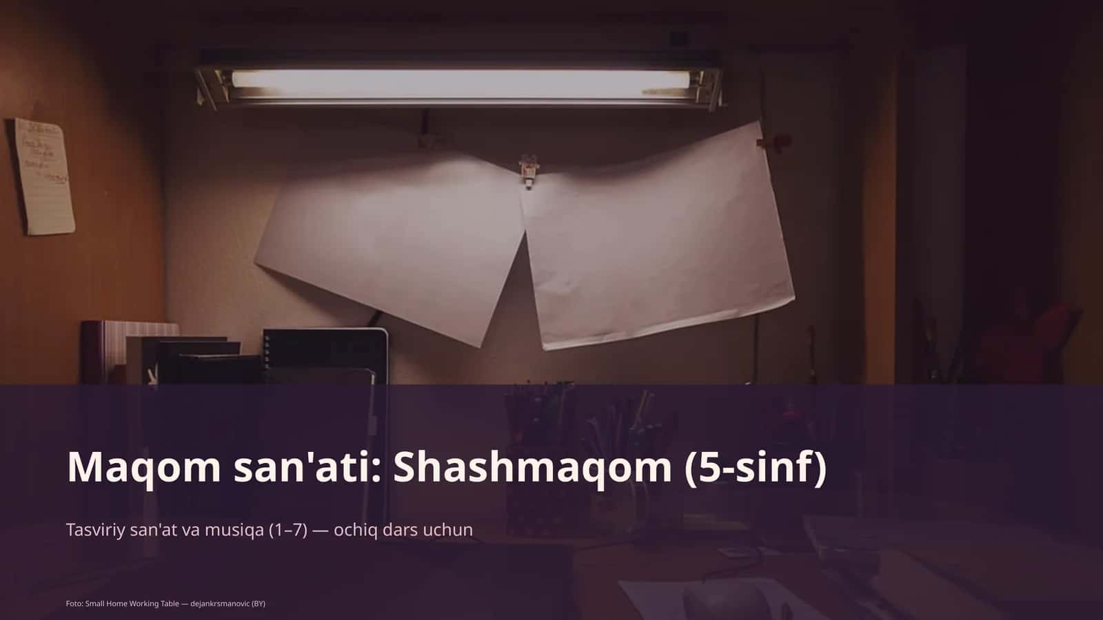 Maqom san'ati: Shashmaqom (5-sinf)