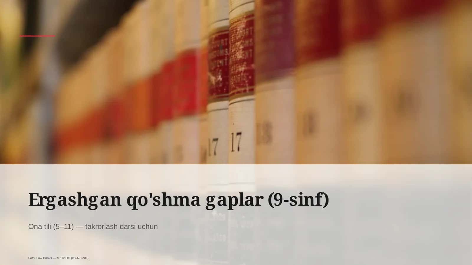 Ergashgan qo'shma gaplar (9-sinf)