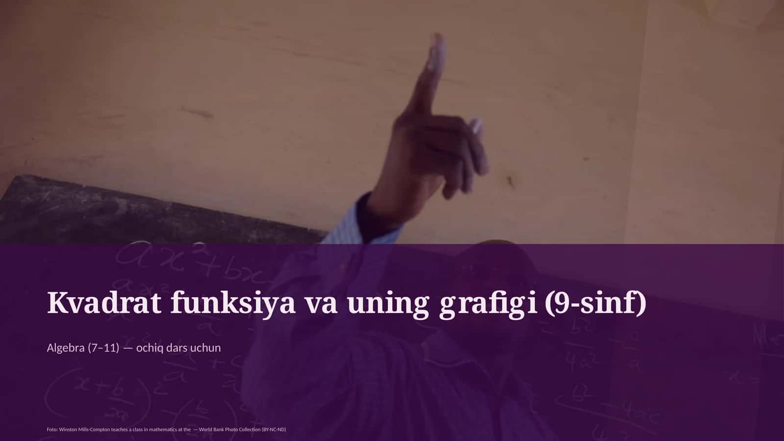 Kvadrat funksiya va uning grafigi (9-sinf)